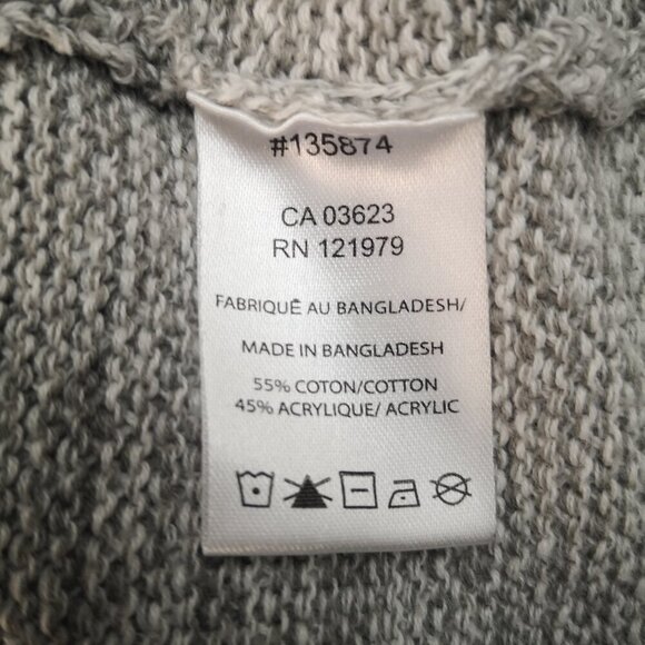 Projek Raw Men's Size XL Light Grey Straight loose Fit Round Neck Sweater - Picture 5 of 9